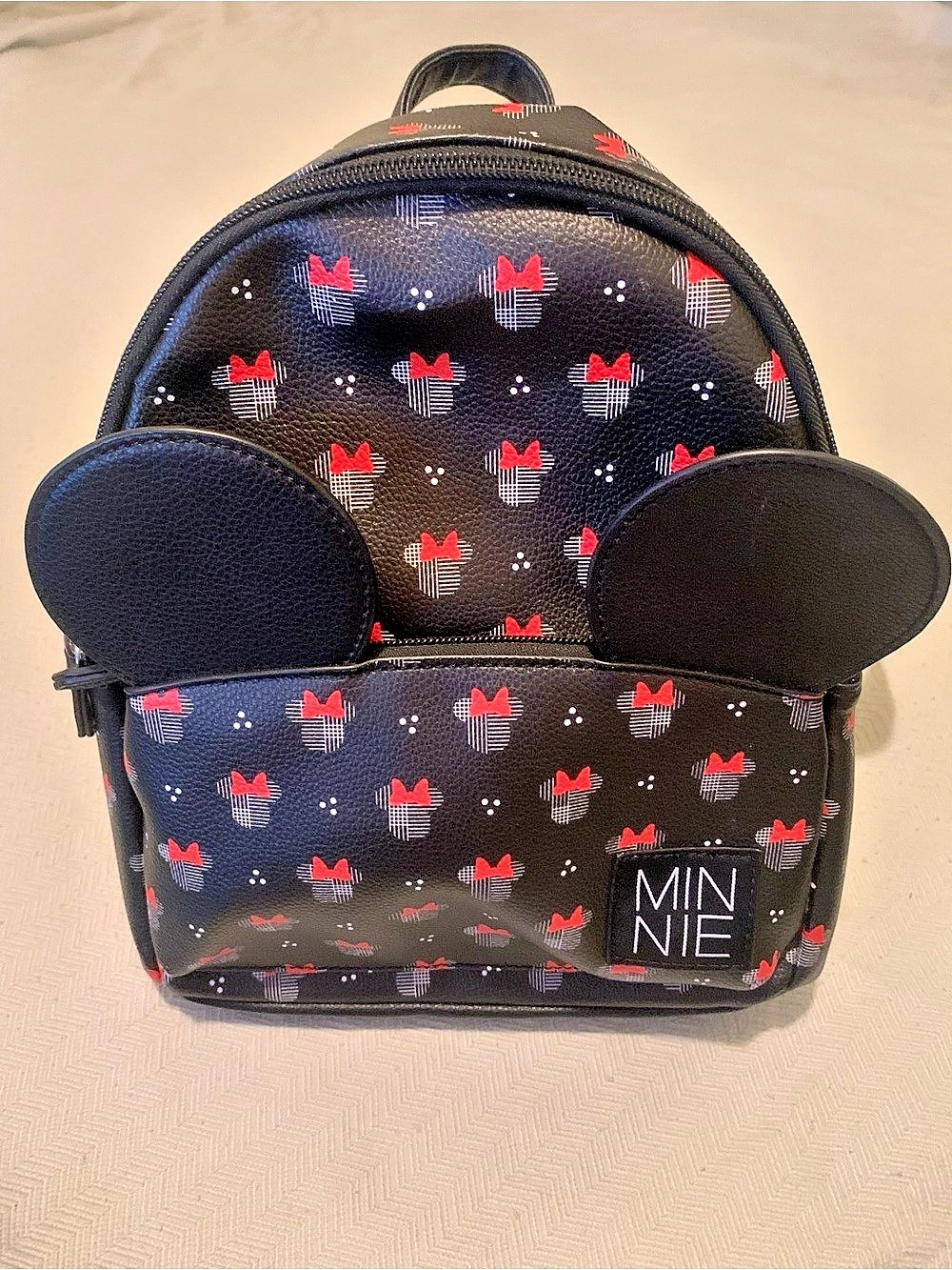 MINNIE Mouse Backpack in Black & Red Like New